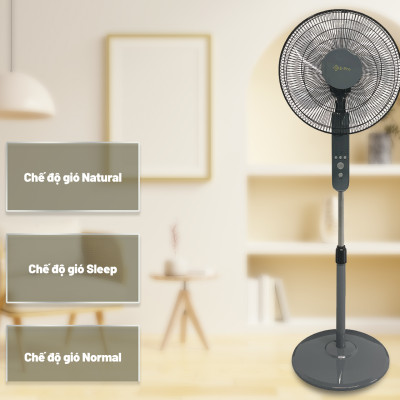 [Hàng chính hãng] Quạt đứng VEP-SF40-A12R - 3 chế độ gió - Hẹn giờ 7 tiếng - Điều khiển từ xa