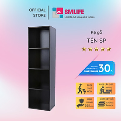 Giá đỡ sách hiện đại cho phòng khách SMLIFE Bolobala