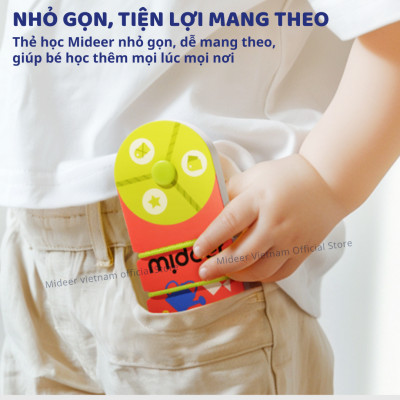 Bộ thẻ học thông minh flashcard Mideer Match & Connect Play book giáo dục sớm cho bé