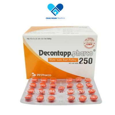 Viên xương khớp DECONTAPP.PHARCO 250 Phong Phú Hộp 10 vỉ x 25 viên Bao Đường