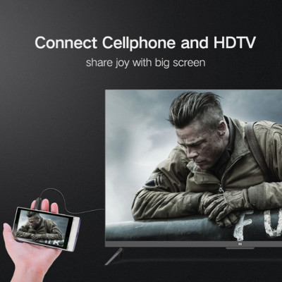 Cáp chuyển đổi mini HDMI sang HDMI 1.4 full HD dài 1m màu đen UGREEN 30148Hd108 Hàng chính hãng