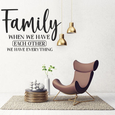 Decal dán tường In this house 1 & nhiều mẫu khác chủ đề Gia Đình - Sticker cao cấp không bong tróc, dễ dán tại nhà