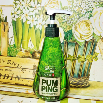 Kem đánh răng thơm miệng hoa anh đào Pump Flower Hàn Quốc 285g