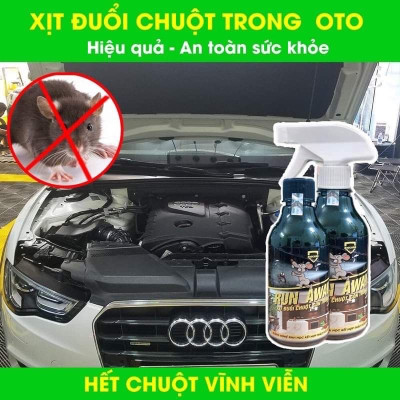 Xịt Đuổi Chuột Run Away - Không Mùi, An Toàn - Xua Đuổi Chuột, Gián, Côn Trùng ... Chỉ Sau 1 Lần Xịt