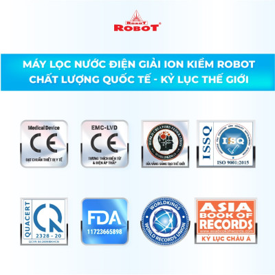 Máy Lọc Nước Điện Giải Ion Kiềm ROBOT IonQueen 1314 Chế Độ Nóng Nguội Lạnh - Hàng Chính Hãng