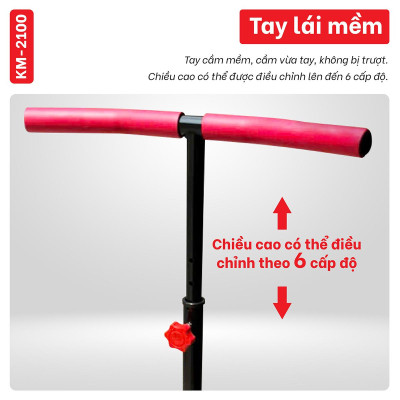 BG Máy Leo Bậc Thang, Máy Leo Núi, Máy tập Thể Dục Leo Cầu Thang KM-2100 WHITE Gấp Gọn Tại Nhà