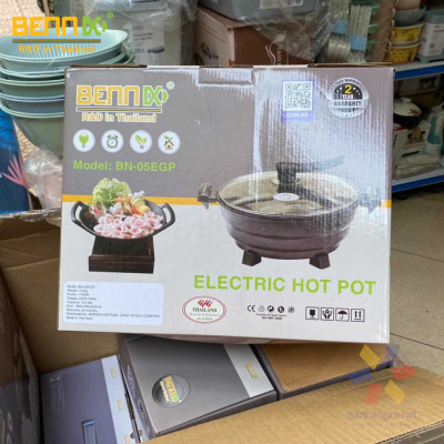 Nồi lẩu điện đa năng Bennix Thái Lan BN-05EGP dung tích 5 lít - Hàng chính hãng