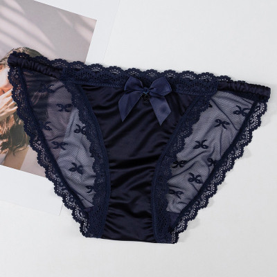 Combo 5 quần lót nữ phi lụa phối ren Voronin Q8234 – Mềm mịn, sexy, co giãn 4 chiều