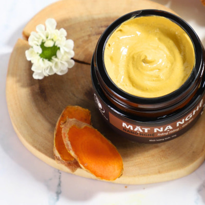 Bộ tái tạo và phục hồi da Wonmom ( 1 Scrub nghệ tẩy mặt + 1 Mặt nạ nghệ )