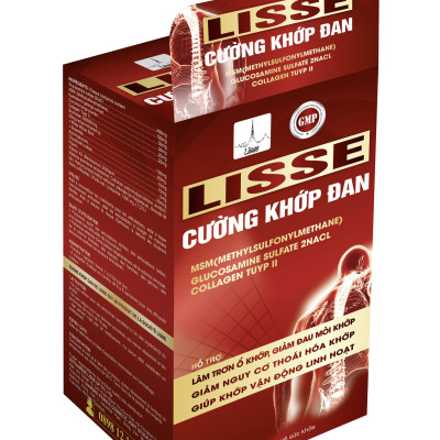 ￼Lisse cường khớp đan -(Hộp 30 viên)-  Hỗ trợ giảm nguy cơ thoái hoá khớp, giảm đau mỏi khớp