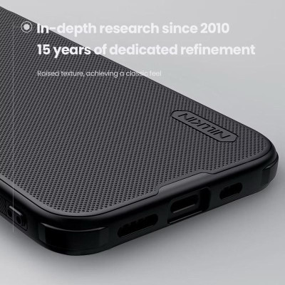 Ốp Lưng cho iPhone 16E hãng Nillkin Frosted Shield Pro PC chống vân tay - hàng nhập khẩu