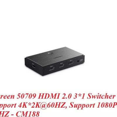 Ugreen UG50709CM188TK Bộ chia HDMI 3 vào 1 ra hỗ trợ HDMI 2.0 - HÀNG CHÍNH HÃNG