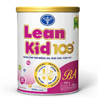 Sữa Leankid 100 +Ba Nutricare Dành Cho Trẻ Biếng Ăn, Thấp Còi