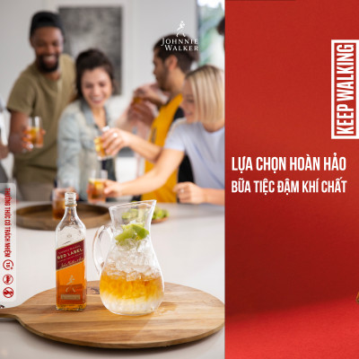 Hộp quà combo 2 chai rượu Johnnie Walker Red Label Blended Scotch Whisky 40% 750ml