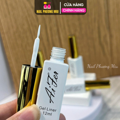Gel Cọ Nét Aifer 15ml, Vẽ Nail Nghệ Thuật, Màu Nhũ Vàng, Bạc, Trắng, Đen, Chất Lượng Cao Làm Nail  Tạo Đường Nét Tinh Tế Sơn Gel Nữ bút vẽ metan nail
