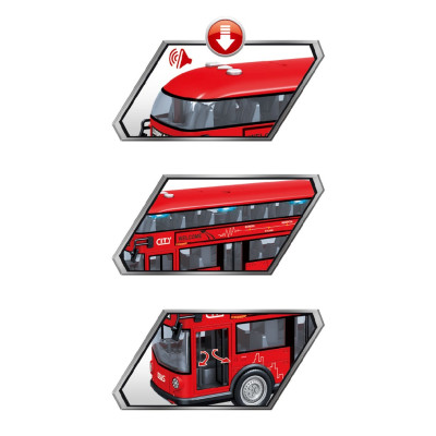 TOYSTAR - 666-29Q Mô hình Xe buýt hai tầng tỉ lệ 1:14  (KT 29x8x12cm)