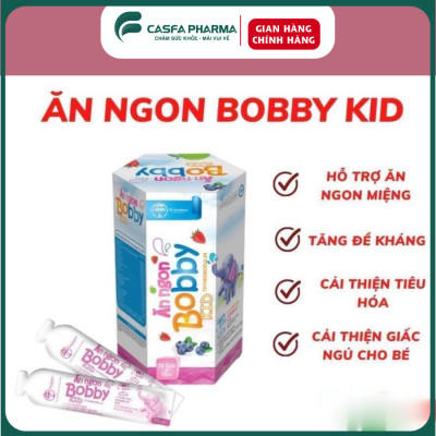 Siro ăn ngon cho bé BOBBYKID TW Hanopharco,hỗ trợ tăng đề kháng (20 gói*10ml)