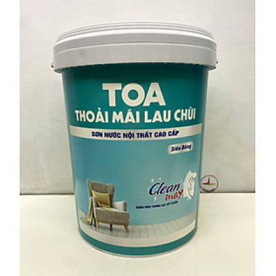 Sơn nước Toa thoải mái lau chùi siêu bóng màu xám 8323 _18L