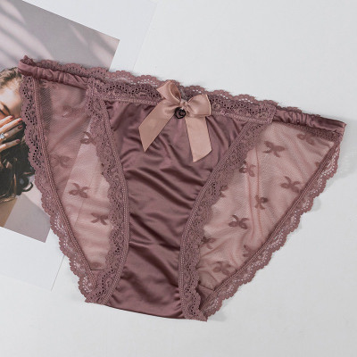 Combo 5 quần lót nữ phi lụa phối ren Voronin Q8234 – Mềm mịn, sexy, co giãn 4 chiều