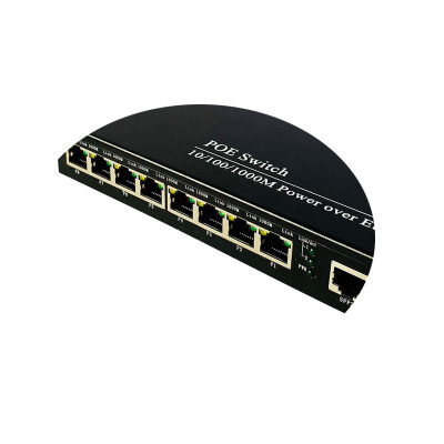 Bộ chuyển đổi quang điện Gigabit 8 POE 10/100/1000 M kèm cổng  SC 1 sợi GNETCOM GNC-6109GE-20B (1 thiết bị ) - Hàng Chính Hãng