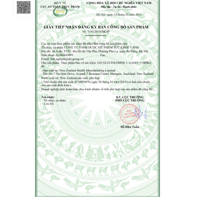 Bộ sản phẩm chăm sóc xương khớp: Viên Xương Khớp GO GLUCOSAMINE 1-A-DAY ; 2 Canxi hữu cơ New Zealand Nutri Seaweed Calcium