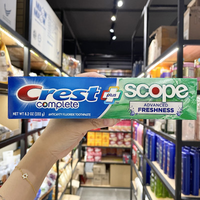 SET KEM ĐÁNH RĂNG CREST COMPLETE MULTI BENEFIT EXTRA  HƯƠNG TƯƠI MÁT 232Gx5