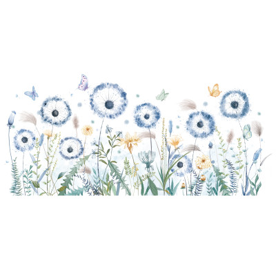 Sticker Giấy Dán Tường Decal Dán tường Tranh Dán Tường Trang Trí Tường Mẫu Hoa Bồ Công Anh ZDB-2272