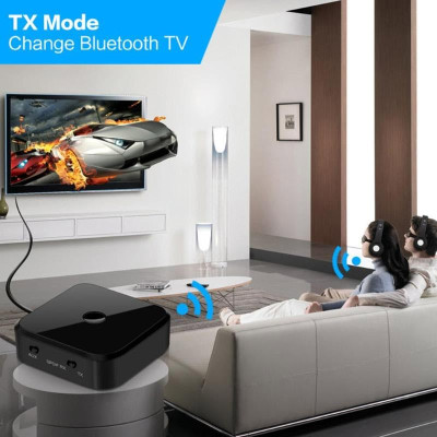 ROGTZ - Bộ Thu Phát Bluetooth TX16 Chế Độ Chuyển Đổi Linh Hoạt Hỗ Trợ Kết Nối Cùng Lúc 2 Thiết Bị Chip CSR BC8670 RX: A2DP AVRCP Phạm Vi 10m Âm Thanh Chất Lượng Cao SBC Aptx Kết Nối Đa Dạng AUX 3.5mm Optical Pin Lithium 350mAh Nhỏ Gọn Hàng Chính Hãng