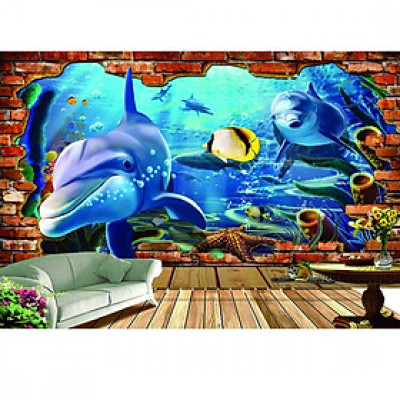 Tranh dán tường cửa sổ đại dương CS92