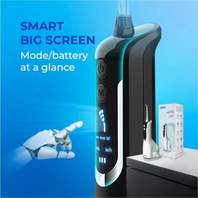 Máy Tăm Nước GOROS Aqua 360 Water Flosser (Màu Đen) - Hàng Chính Hãng