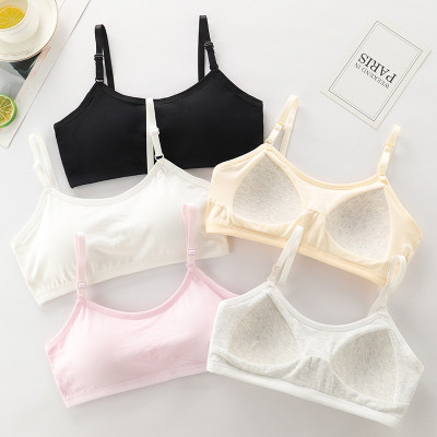 Áo Lót Nữ – Áo Lá Học Sinh Cotton Trơn Mút Liền Cài Sau 3 Móc F004 – 5 Màu, Free Size