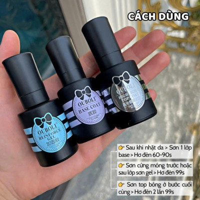 Base Top Cứng Móng OUBOLI 20ml, Tăng Độ Bền Móng, Bảo Vệ Móng Hiệu Quả, Dành Cho Nail Chuyên Nghiệp Làm Nail