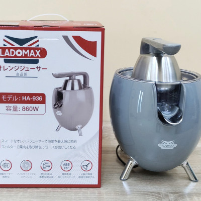 Máy vắt cam công suất lớn Ladomax - Công suất 860W - moto đồng - có linh kiện thay - Màu Xám - Hàng chính hãng