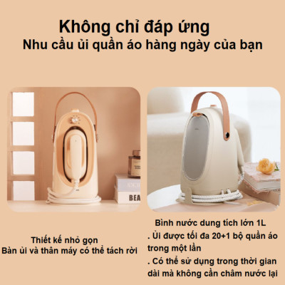 Bàn là, ủi hơi nước cầm tay công suất lớn 1800W thương hiệu Philips STE0850/50 - Hàng nhập khẩu