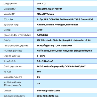 Máy Lọc Nước ROBOT Spring Pro 410G-UR Chức Năng Lọc Tích Hợp R.O + UF - Hàng Chính Hãng