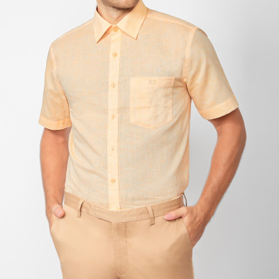 ÁO SƠ MI TAY NGẮN LINEN-V46-014581-YE3