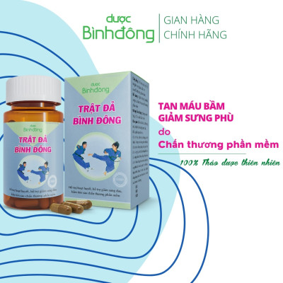 Trật Đả Bình Đông của Dược Bình Đông - Giúp tan máu bầm, giảm sưng, giảm đau nhanh chóng – hộp 60 viên nang