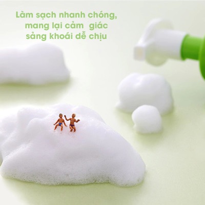 Bọt vệ sinh cho bé Oxygen Bubble Hip Cleanser Atono2 300ml 