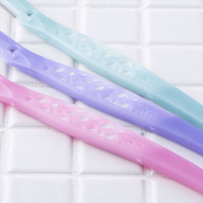 Dao Cạo Lông Mày Lưỡi Thép Có Màng Bảo Vệ Dành Cho Nữ Kai Razor Can Eyebrow 17827 CBM-3P (Set 3 Cây)