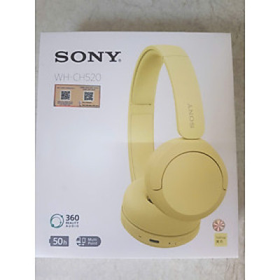 Tai nghe chụp tai Bluetooth Sony WH-CH520 - Hàng chính hãng