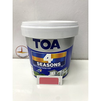 Sơn phào chỉ trong và ngoài nhà Toa 4 Seasons Tropic Shield màu hồng B- 8094_1L