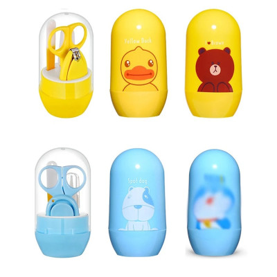 Bấm Móng Tay Trẻ Em, Bộ Dụng Cụ Bấm Móng Cho Bé 4 Chi Tiết, Cắt Móng Tay Tiện Dụng Có Hộp Đựng