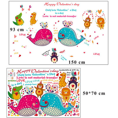 Decal dán tường valentine days ZOOYOO SK9092