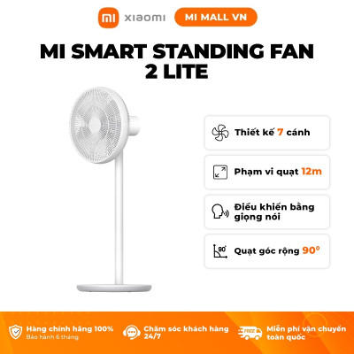 Quạt Thông Minh Xiaomi Mi Smart Standing Fan 2 Lite EU | Điều Khiển Thông Minh Bằng Giọng Nói | Hàng Chính Hãng