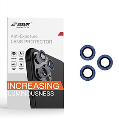 Dán Cường Lực Bảo Vệ Camera dành cho iPhone 11/11 Pro/11 Pro Max/12/12 Pro/12 Pro Max Zeelot Titanium Steel Viền Màu - Hàng Nhập Khẩu