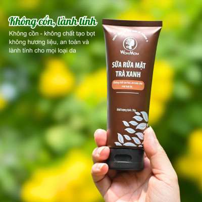 Bộ trắng da, sạch mụn cao cấp Wonmom ( Sữa rửa mặt + Scrub nghệ + Kem cấp ẩm + Serum mụn + Mặt nạ nghệ + Xông mặt )