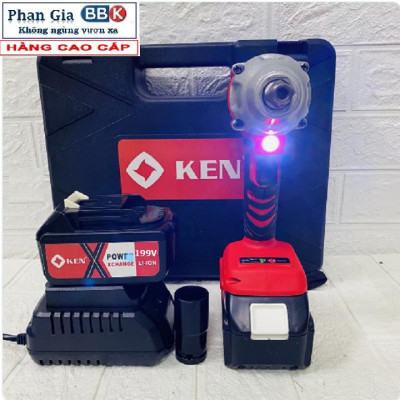 Máy Siết Bulong 199V  Đầu 2 Trong 1, Máy Bắn Bulong Không Chổi Than Khoan Tường Bắn Vít Mở Ốc Xe Pin Khỏe