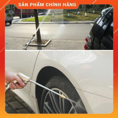 ️ Bộ dây vòi xịt nước rửa xe, tưới cây , tăng áp 3 lần, loại 7m, 10m 206701-2 đầu đồng, cút, nối PE