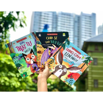 Sách - Câu Chuyện Nhỏ Bài Học Hay - Combo 3 Chủ Đề: Dũng Cảm Lên Nào + Chia Sẻ Thật Vui Vẻ + Hãy Trật Tự Nào - Đinh Tị