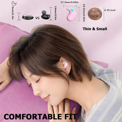 Tai nghe bluetooth nhét tai RiBi X55 - Siêu mỏng - Nằm gọn trong tai - Không gây đau tai - Invisible Wearing - Hàng chính hãng